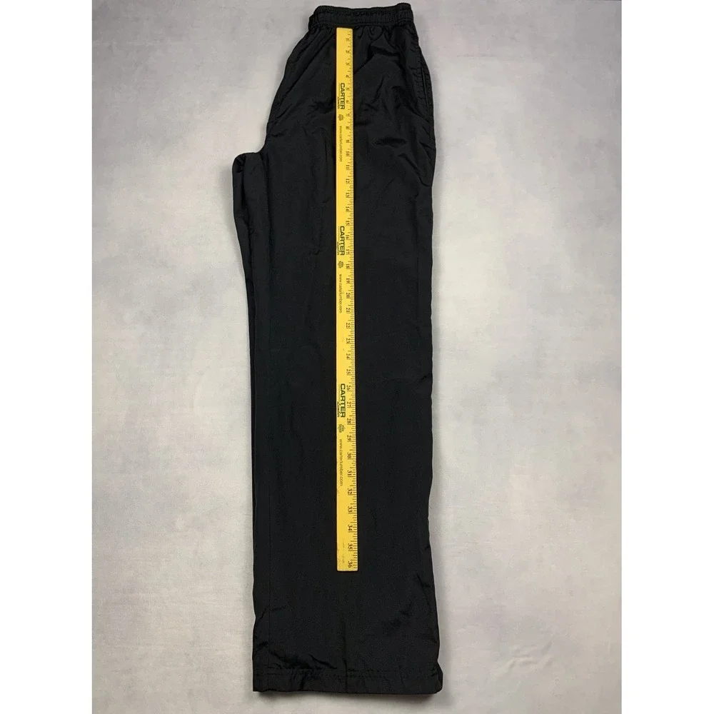 Jerzees‎ Windbreaker Pants Mens L Black Track Athletic Warm Up Pants